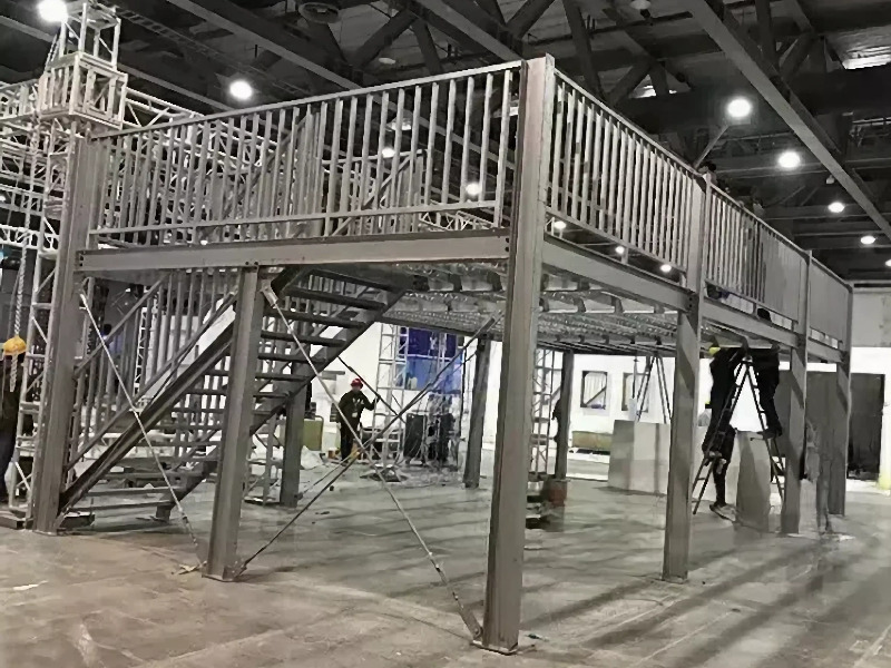 Galvanized Steel Portal Frame Structure Platform